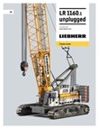 Technical data - LR 1600.1 unplugged crawler crane